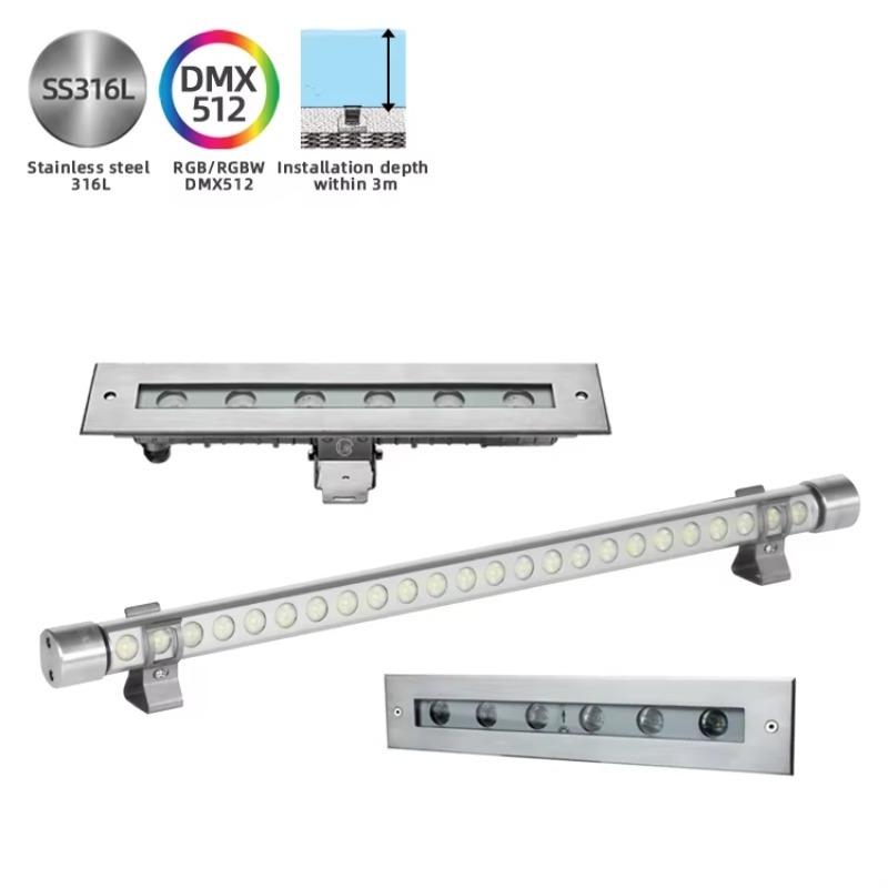Marine Aquarium Youtube - IP68 Wasserdichte LED-Aquarium-Dekorationsbeleuchtung Lineare Fischbecken-Lichtleiste Röhre